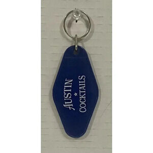 Austin Cocktails Keychain Keyring Key Fob Liquor Promotional‎ Plastic 3.5 Inch